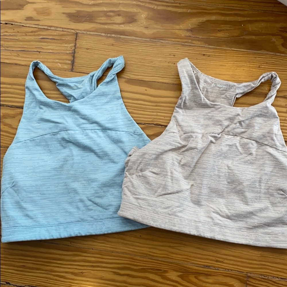 Set of 2: Outdoor voices crop tops